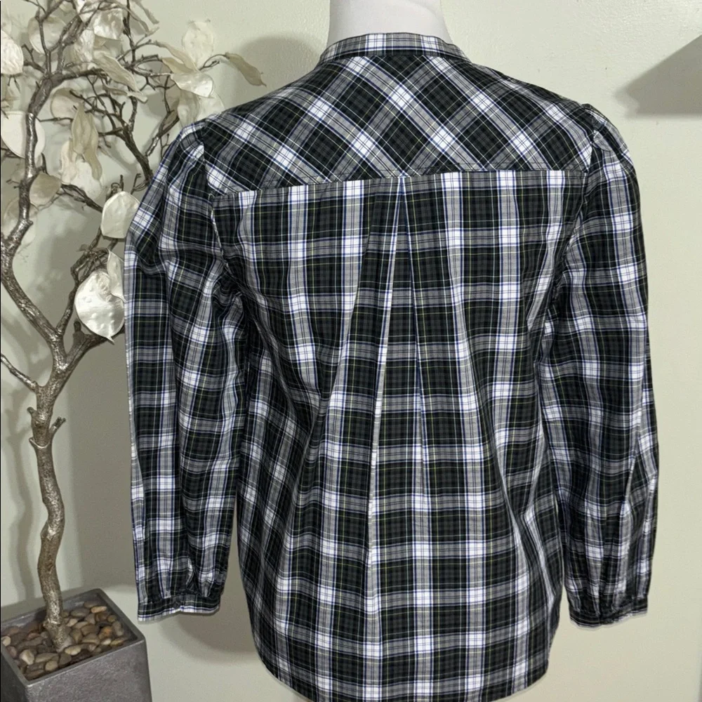 J. Crew Black and White Checkered Shirt
